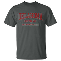 Oklahoma The Sooner State Sports Throwback Design Jersey Style T Shirt