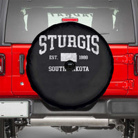 Sturgis South Dakota Est 1888 Spare Tire Cover Vintage SD State Map Pride