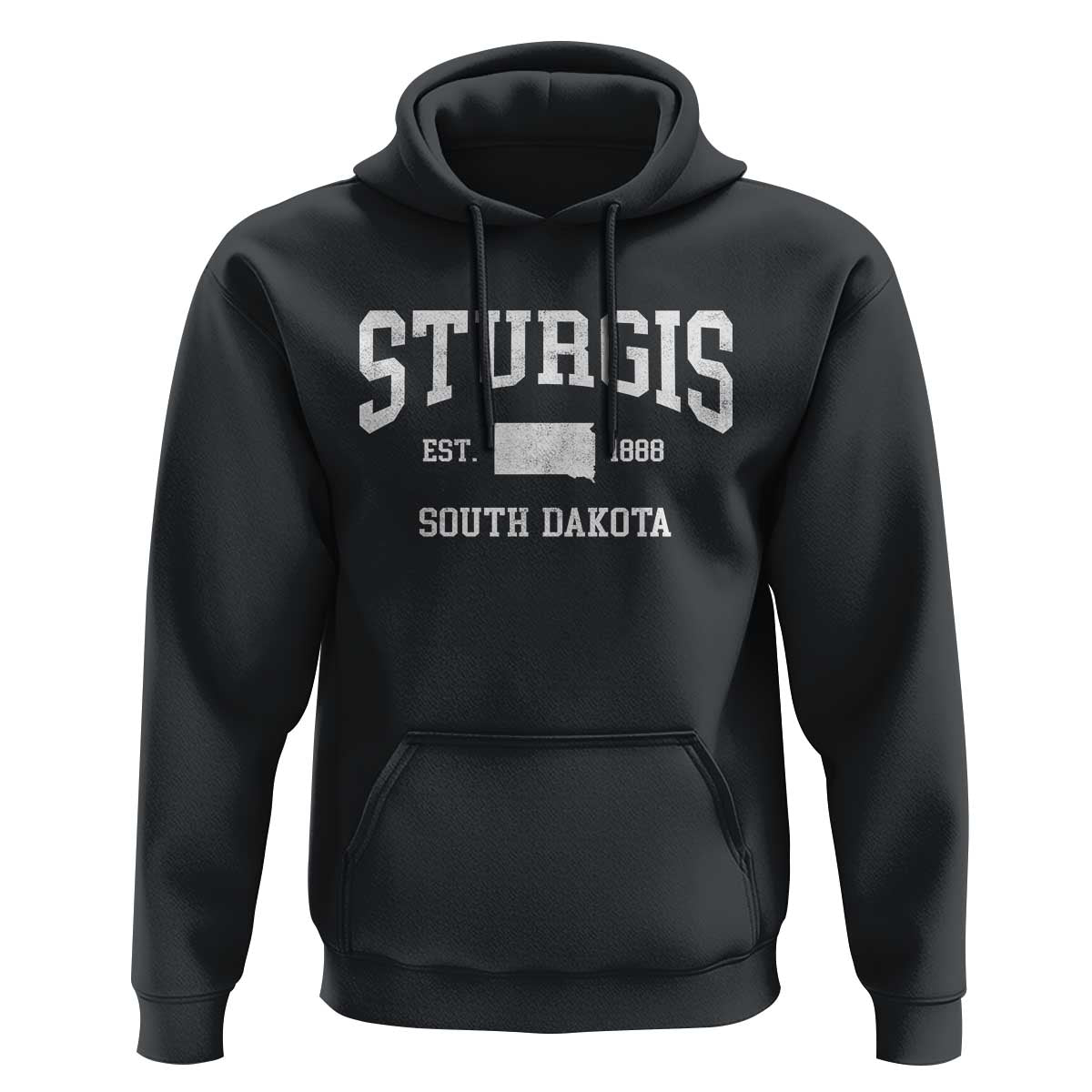 Sturgis South Dakota Est 1888 Hoodie Vintage SD State Map Pride