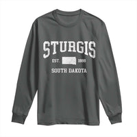 Sturgis South Dakota Est 1888 Long Sleeve Shirt Vintage SD State Map Pride