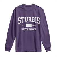Sturgis South Dakota Est 1888 Long Sleeve Shirt Vintage SD State Map Pride