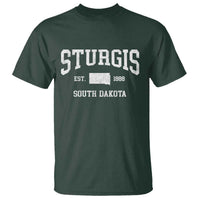 Sturgis South Dakota Est 1888 T Shirt Vintage SD State Map Pride