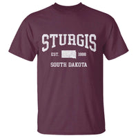 Sturgis South Dakota Est 1888 T Shirt Vintage SD State Map Pride