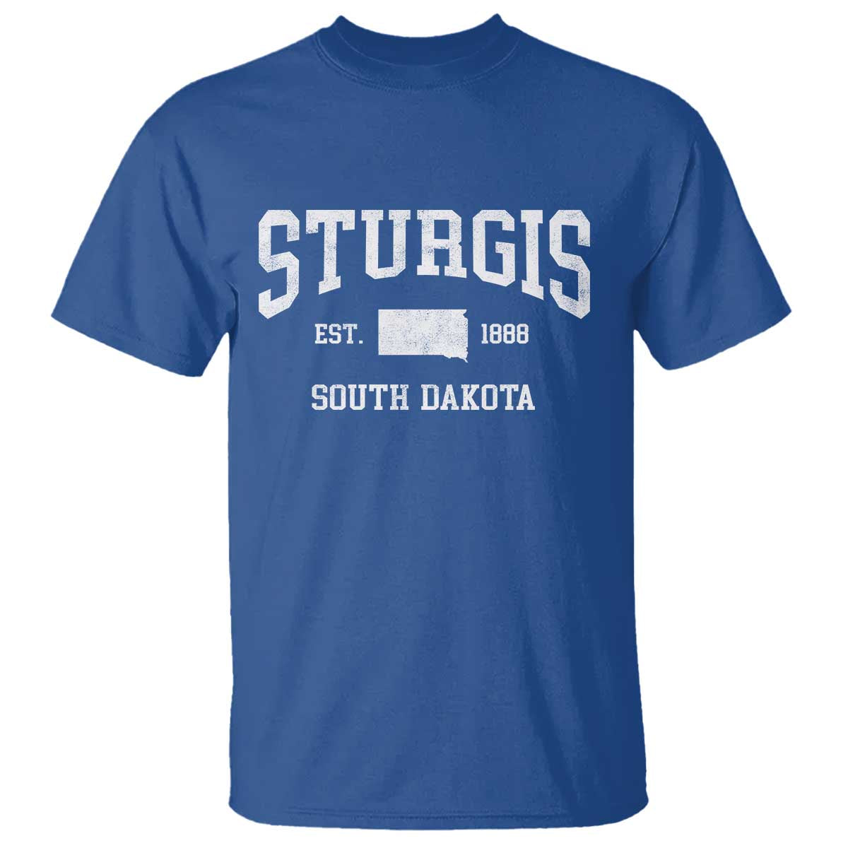 Sturgis South Dakota Est 1888 T Shirt Vintage SD State Map Pride