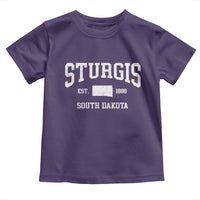 Sturgis South Dakota Est 1888 Toddler T Shirt Vintage SD State Map Pride