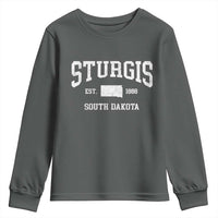 Sturgis South Dakota Est 1888 Youth Sweatshirt Vintage SD State Map Pride