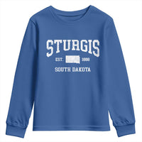 Sturgis South Dakota Est 1888 Youth Sweatshirt Vintage SD State Map Pride