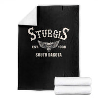 Sturgis South Dakota Est 1938 Motorcycle Biker Skull Throw Blanket