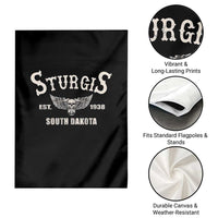 Sturgis South Dakota Est 1938 Motorcycle Biker Skull Garden Flag