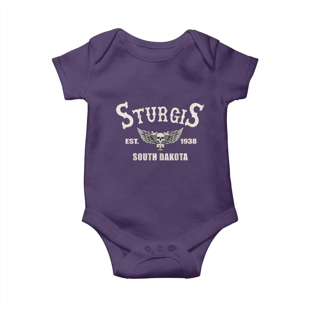 Sturgis South Dakota Est 1938 Motorcycle Biker Skull Baby Onesie