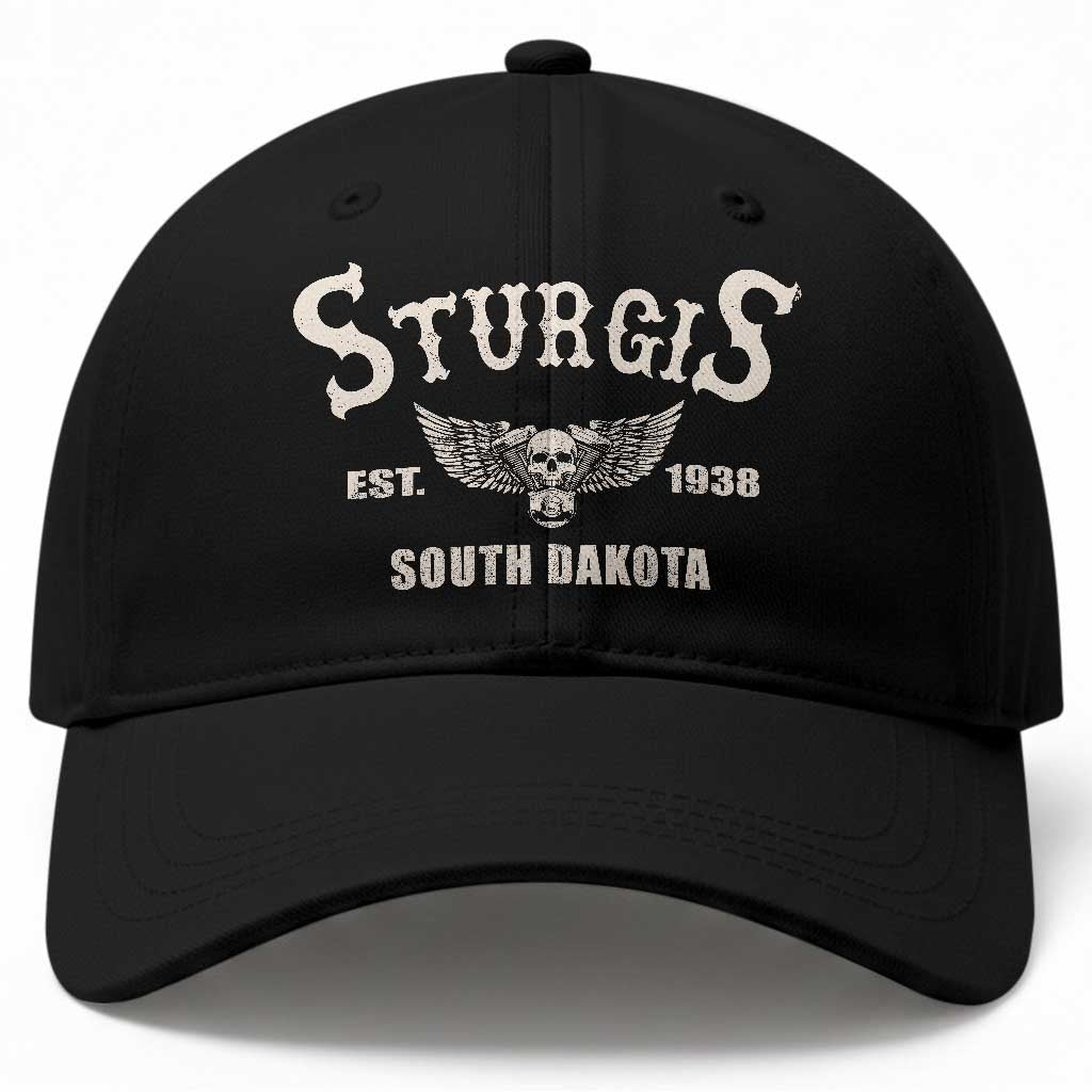 Sturgis South Dakota Est 1938 Motorcycle Biker Skull Baseball Cap