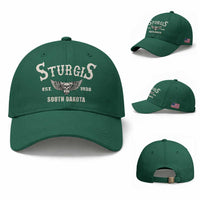 Sturgis South Dakota Est 1938 Motorcycle Biker Skull Baseball Cap