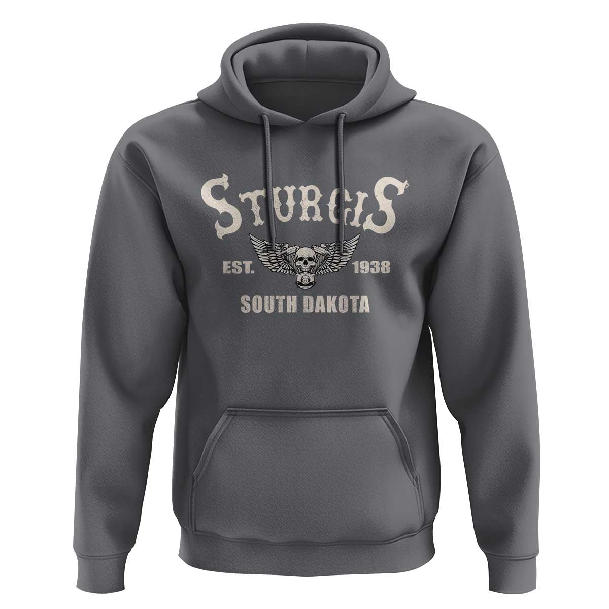 Sturgis South Dakota Est 1938 Motorcycle Biker Skull Hoodie