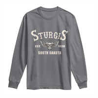 Sturgis South Dakota Est 1938 Motorcycle Biker Skull Long Sleeve Shirt