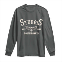 Sturgis South Dakota Est 1938 Motorcycle Biker Skull Long Sleeve Shirt