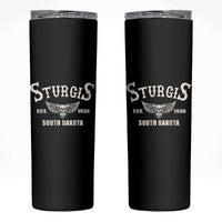 Sturgis South Dakota Est 1938 Motorcycle Biker Skull Skinny Tumbler
