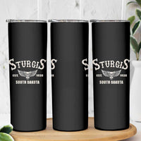 Sturgis South Dakota Est 1938 Motorcycle Biker Skull Skinny Tumbler