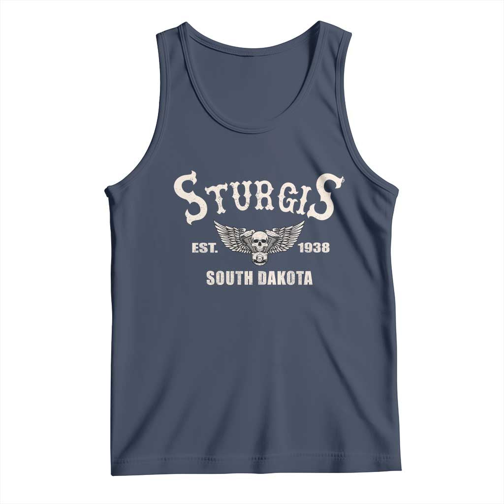 Sturgis South Dakota Est 1938 Motorcycle Biker Skull Tank Top