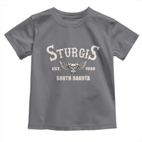 Sturgis South Dakota Est 1938 Motorcycle Biker Skull Toddler T Shirt