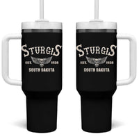 Sturgis South Dakota Est 1938 Motorcycle Biker Skull Tumbler With Handle