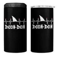 Funny Shark Heartbeat EKG Dunn Ocean Wildlife 4 in 1 Can Cooler Tumbler