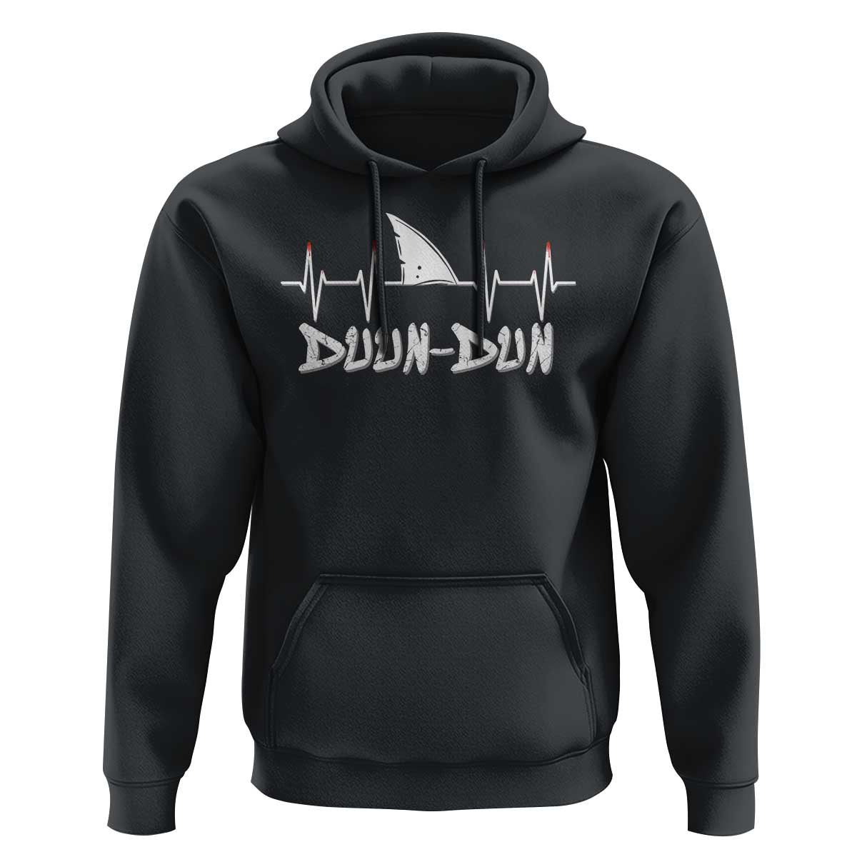 Funny Shark Heartbeat EKG Dunn Ocean Wildlife Hoodie