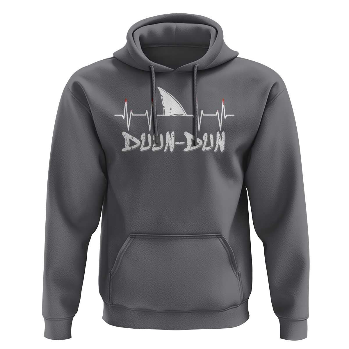 Funny Shark Heartbeat EKG Dunn Ocean Wildlife Hoodie
