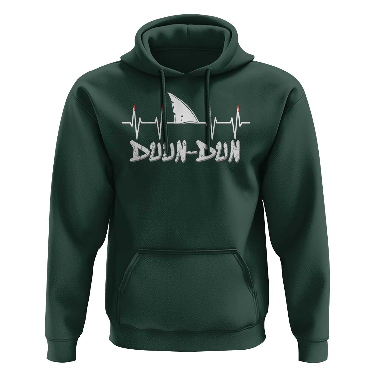 Funny Shark Heartbeat EKG Dunn Ocean Wildlife Hoodie