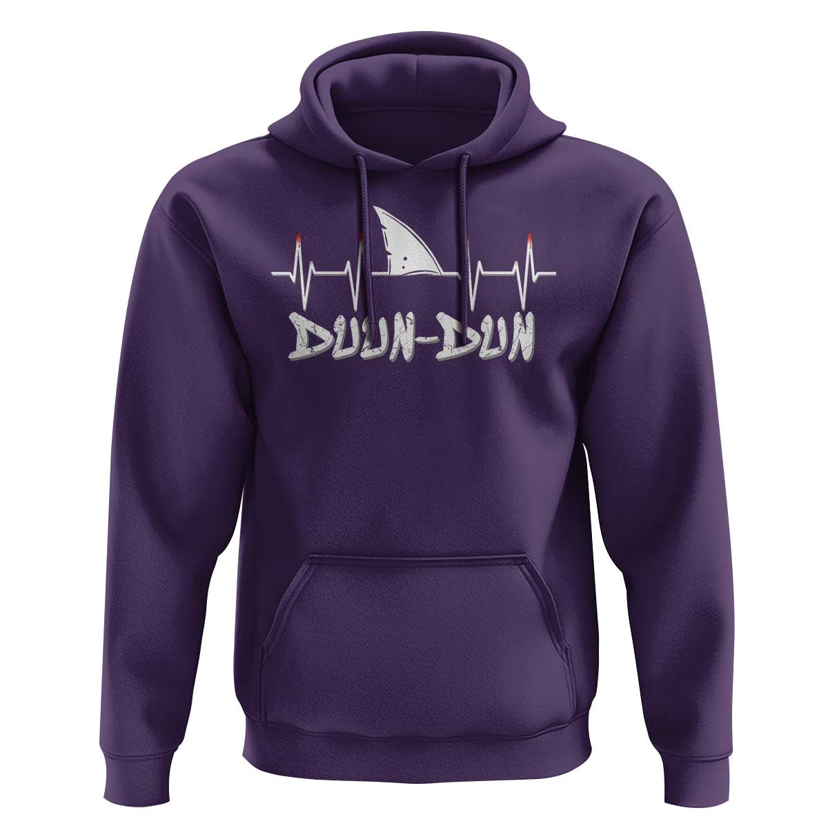 Funny Shark Heartbeat EKG Dunn Ocean Wildlife Hoodie