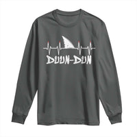 Funny Shark Heartbeat EKG Dunn Ocean Wildlife Long Sleeve Shirt
