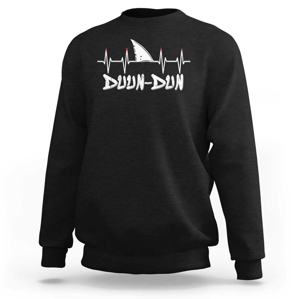 Funny Shark Heartbeat EKG Dunn Ocean Wildlife Sweatshirt