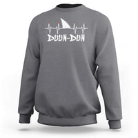 Funny Shark Heartbeat EKG Dunn Ocean Wildlife Sweatshirt