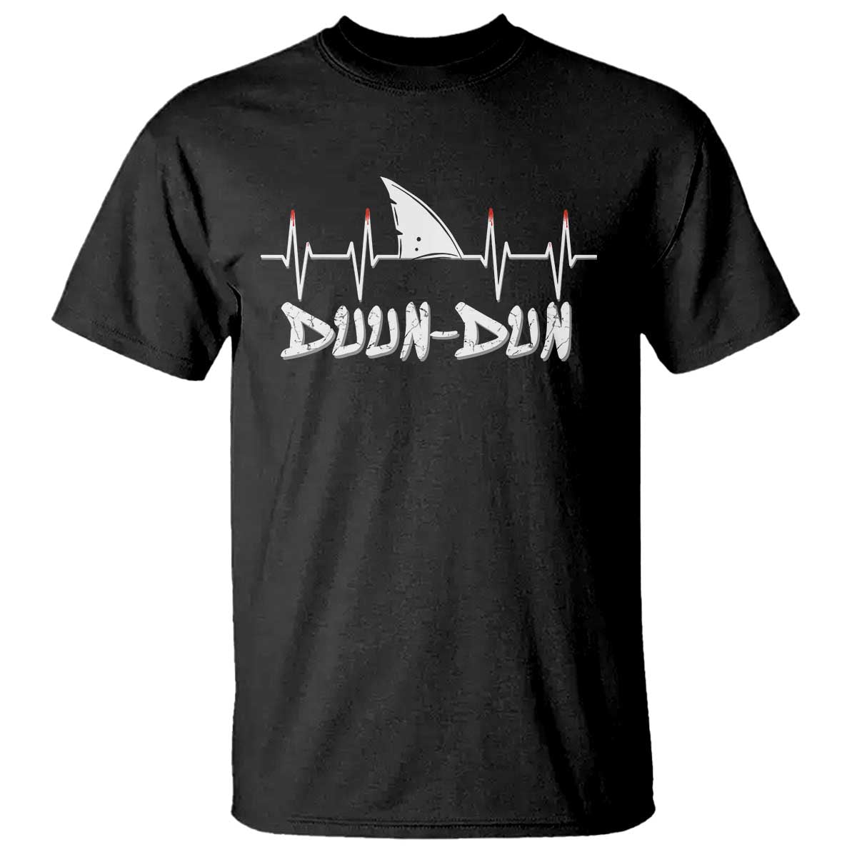 Funny Shark Heartbeat EKG Dunn Ocean Wildlife T Shirt