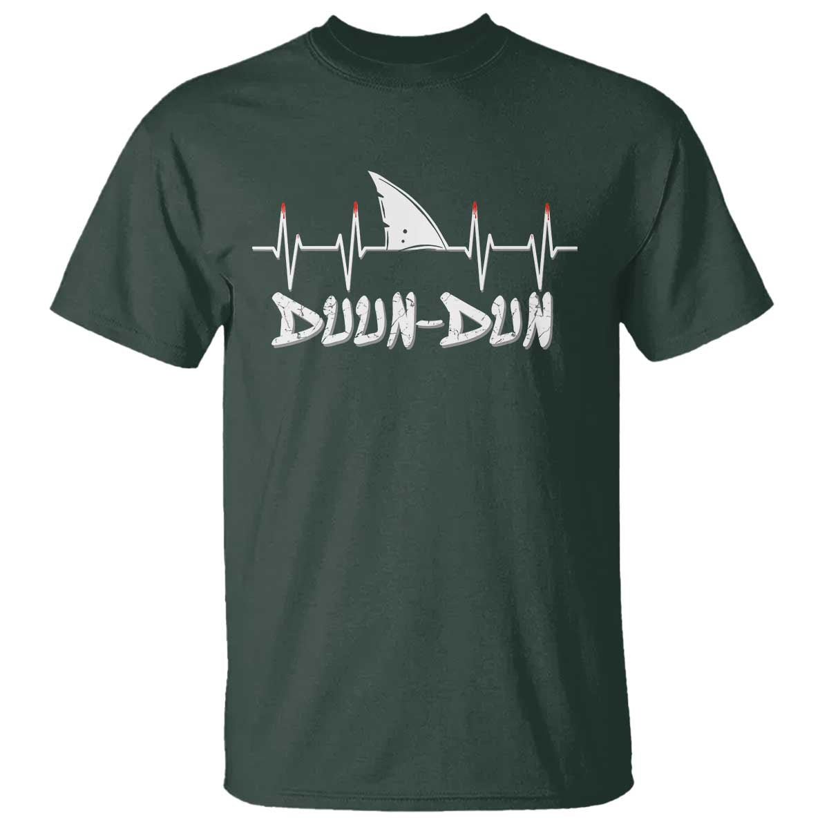 Funny Shark Heartbeat EKG Dunn Ocean Wildlife T Shirt