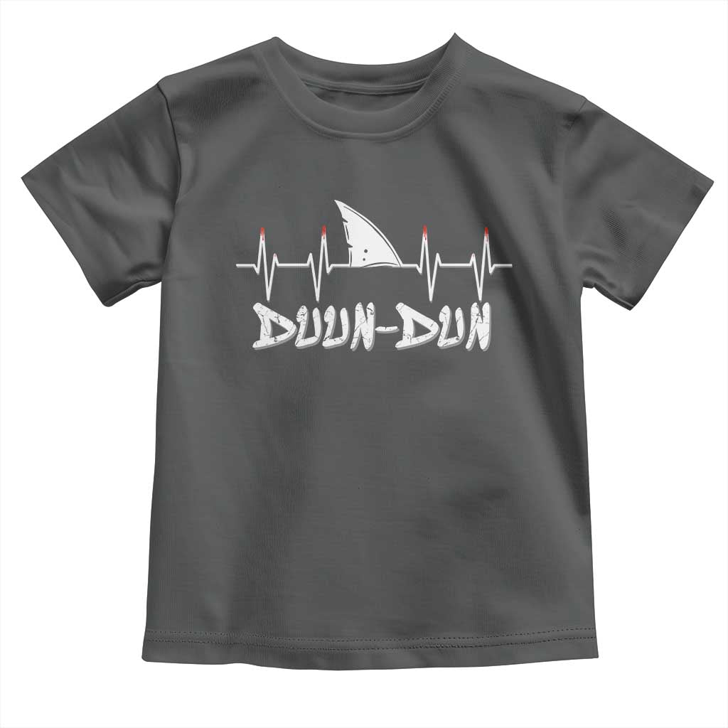 Funny Shark Heartbeat EKG Dunn Ocean Wildlife Toddler T Shirt