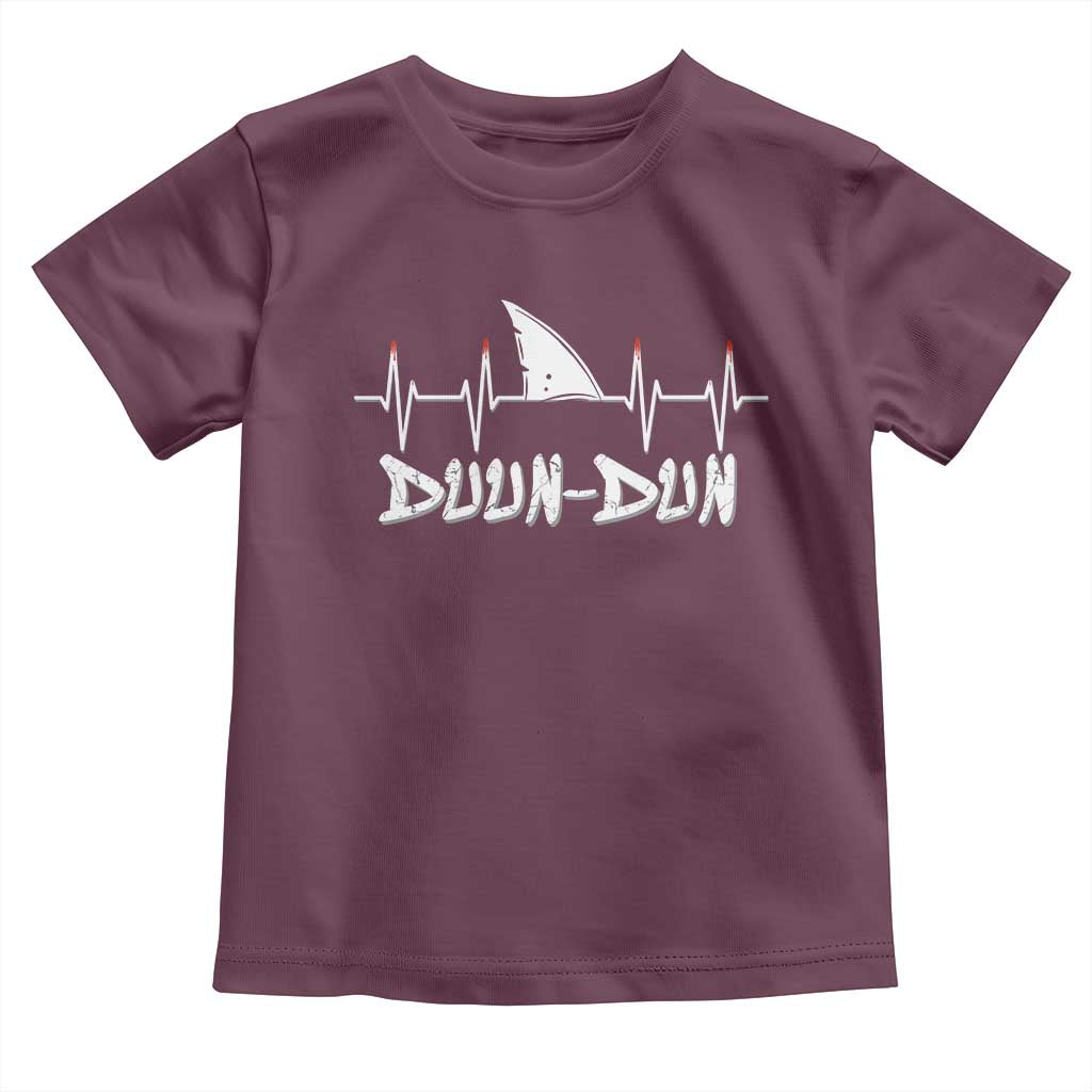 Funny Shark Heartbeat EKG Dunn Ocean Wildlife Toddler T Shirt