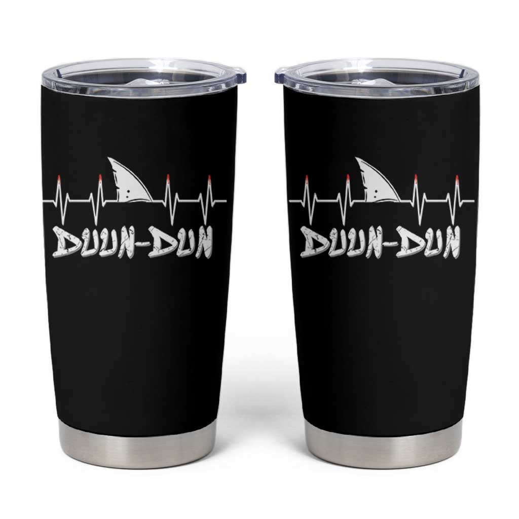 Funny Shark Heartbeat EKG Dunn Ocean Wildlife Tumbler Cup