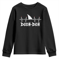 Funny Shark Heartbeat EKG Dunn Ocean Wildlife Youth Sweatshirt