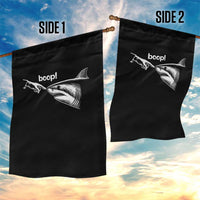 Boop Shark Meme Garden Flag Funny Nose Touch Shark Lovers Ocean Life