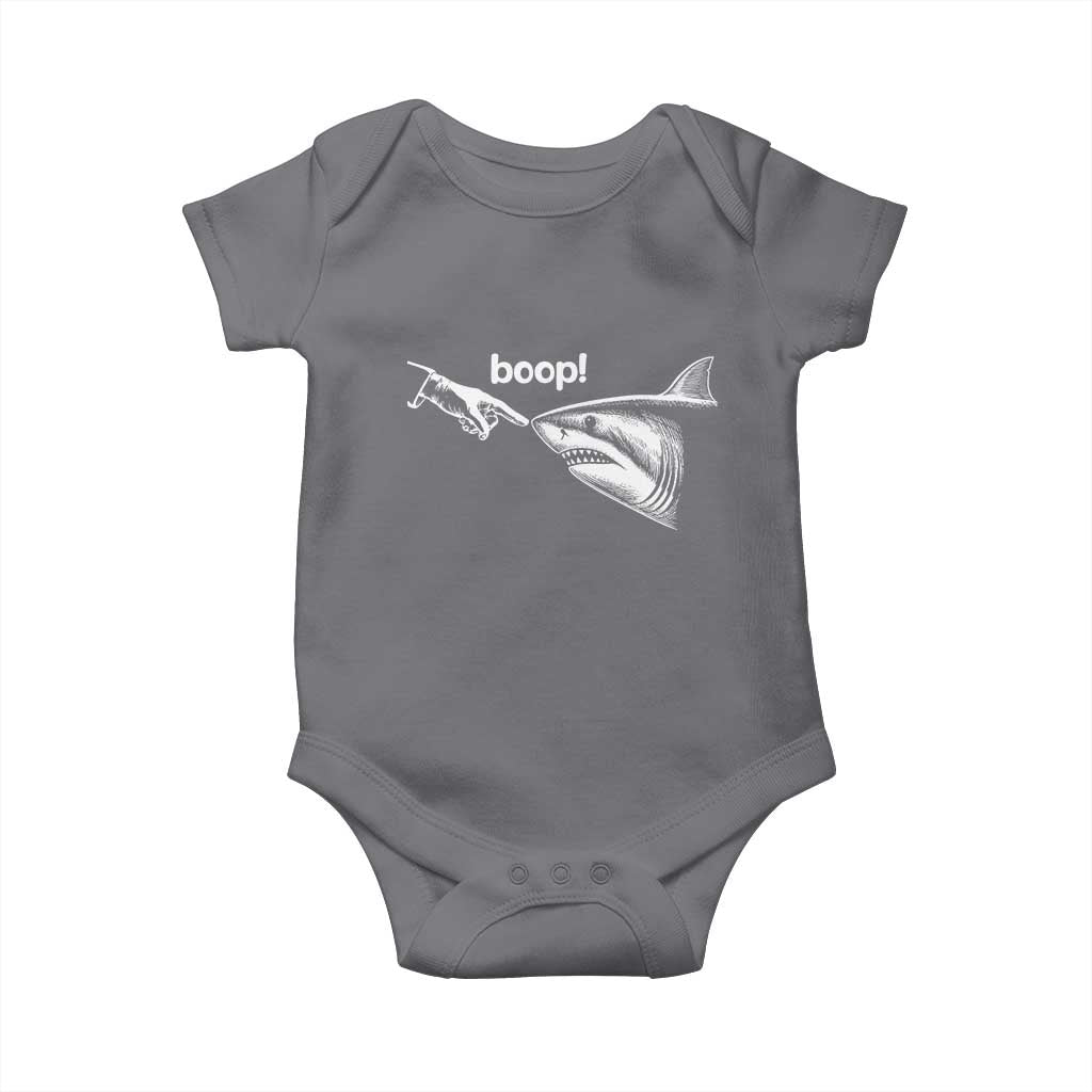 Boop Shark Meme Baby Onesie Funny Nose Touch Shark Lovers Ocean Life