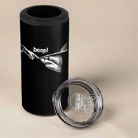 Boop Shark Meme 4 in 1 Can Cooler Tumbler Funny Nose Touch Shark Lovers Ocean Life