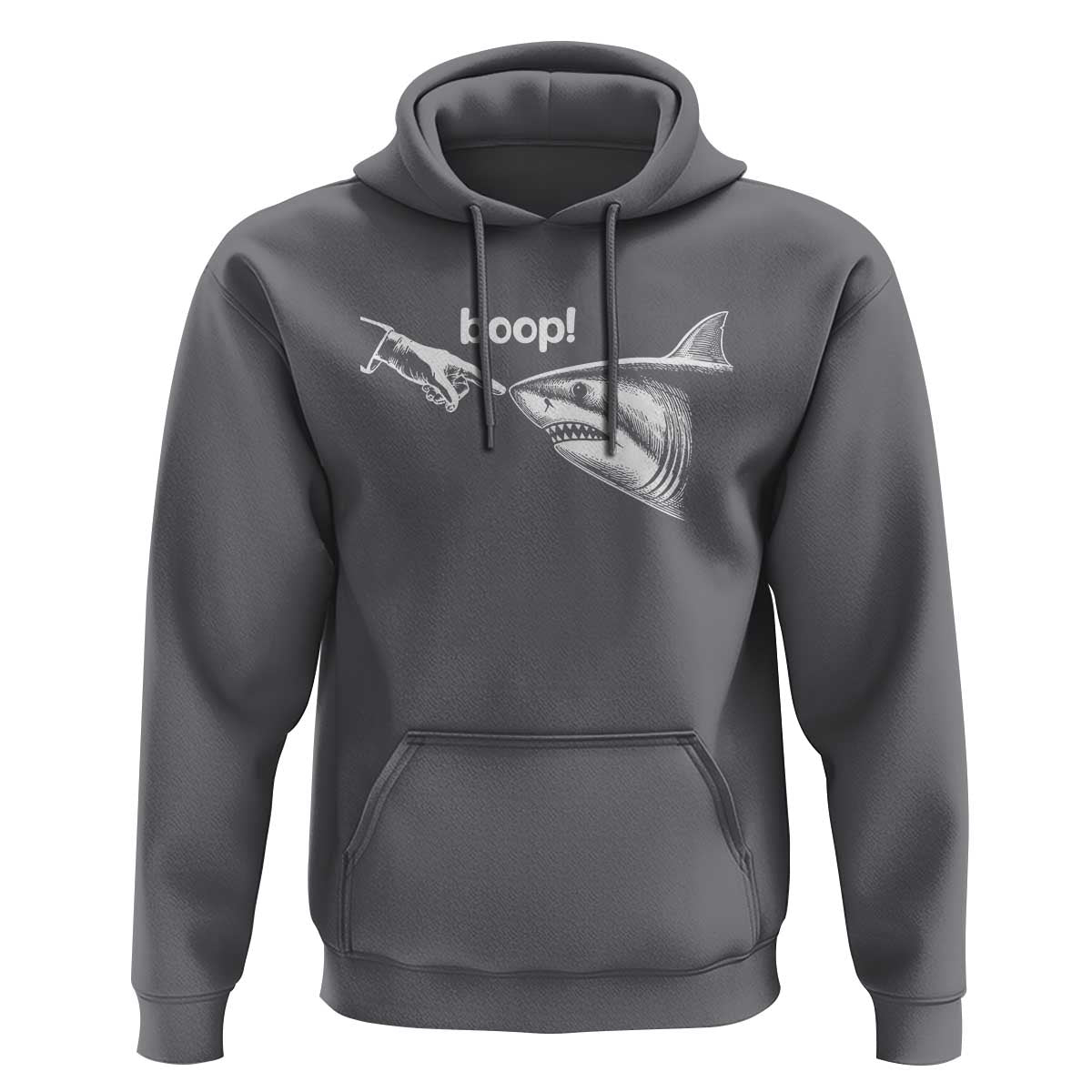 Boop Shark Meme Hoodie Funny Nose Touch Shark Lovers Ocean Life