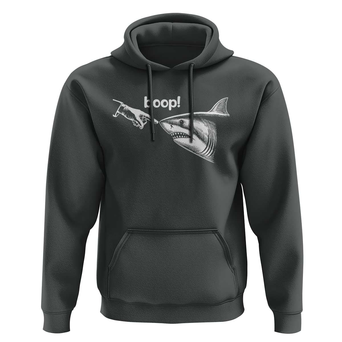Boop Shark Meme Hoodie Funny Nose Touch Shark Lovers Ocean Life