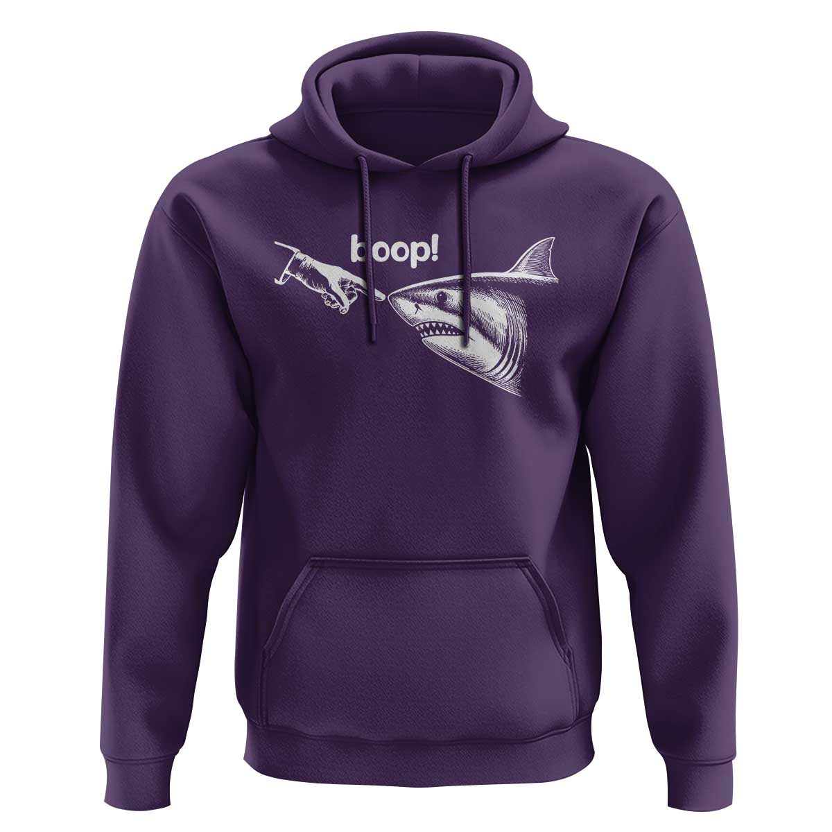 Boop Shark Meme Hoodie Funny Nose Touch Shark Lovers Ocean Life