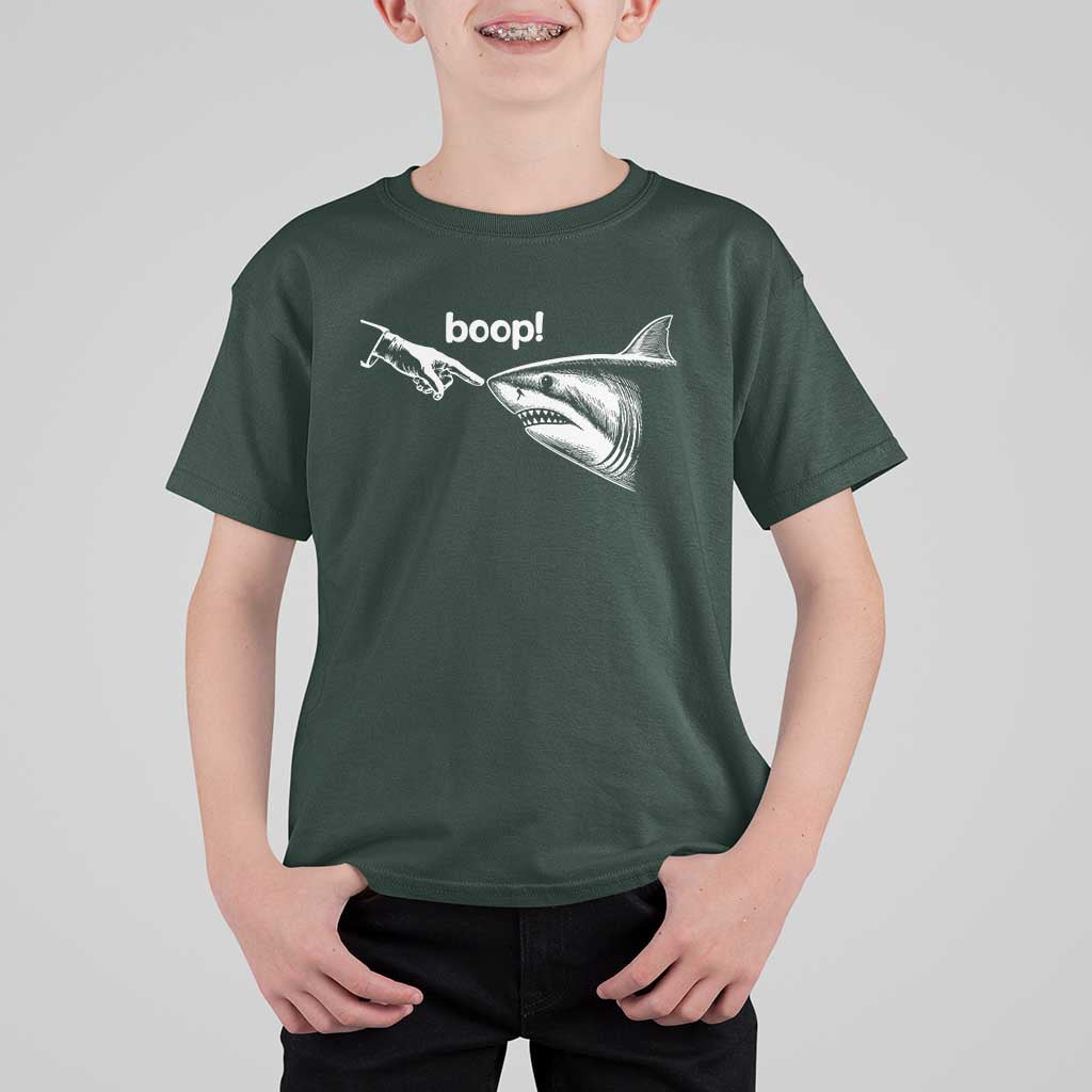 Boop Shark Meme T Shirt For Kid Funny Nose Touch Shark Lovers Ocean Life