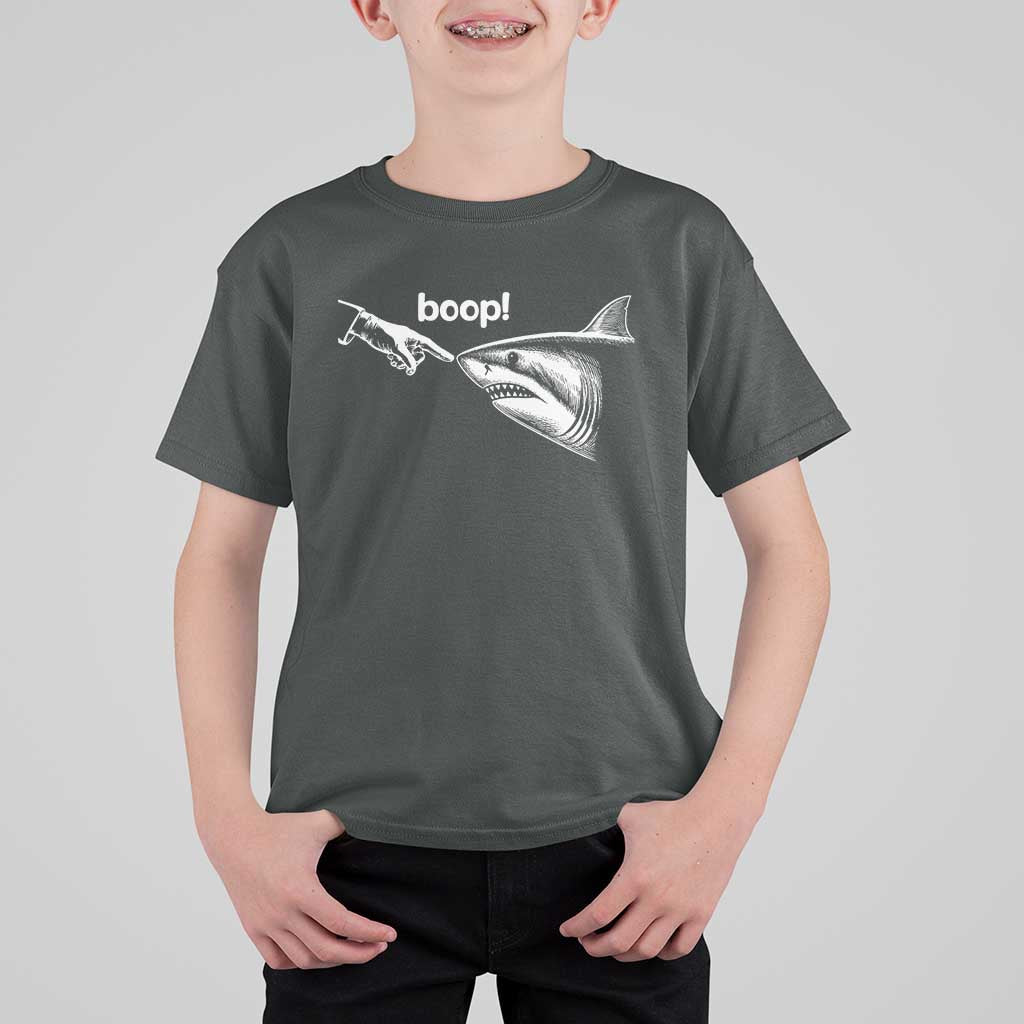 Boop Shark Meme T Shirt For Kid Funny Nose Touch Shark Lovers Ocean Life