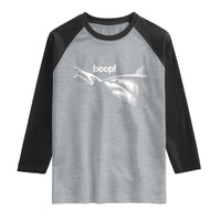 Boop Shark Meme Raglan Shirt Funny Nose Touch Shark Lovers Ocean Life