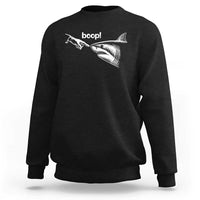 Boop Shark Meme Sweatshirt Funny Nose Touch Shark Lovers Ocean Life