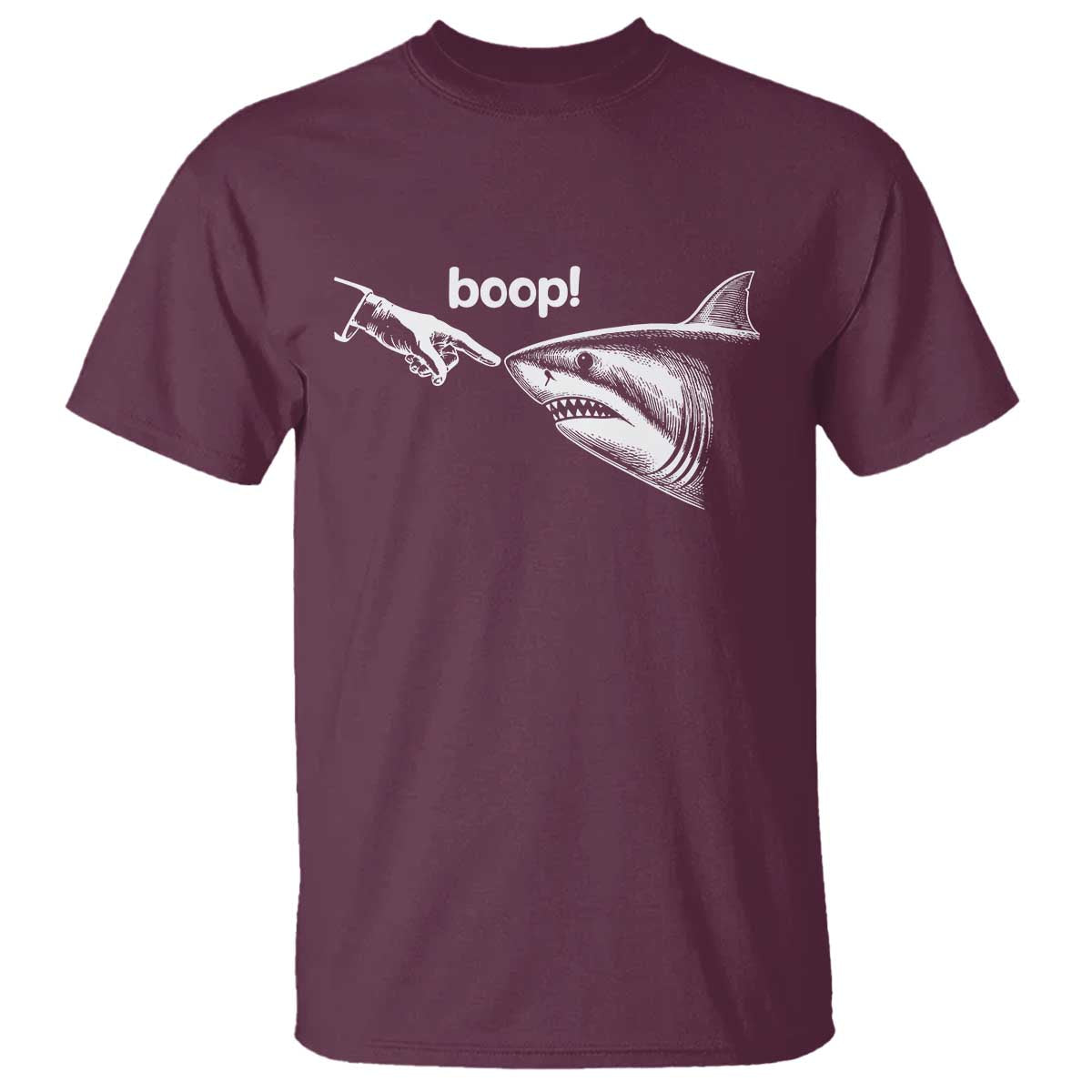 Boop Shark Meme T Shirt Funny Nose Touch Shark Lovers Ocean Life