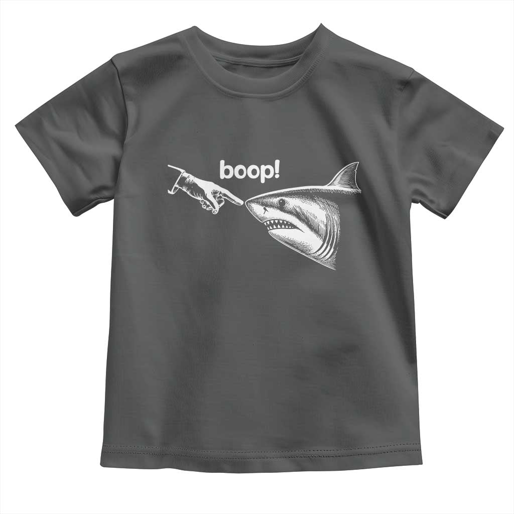 Boop Shark Meme Toddler T Shirt Funny Nose Touch Shark Lovers Ocean Life